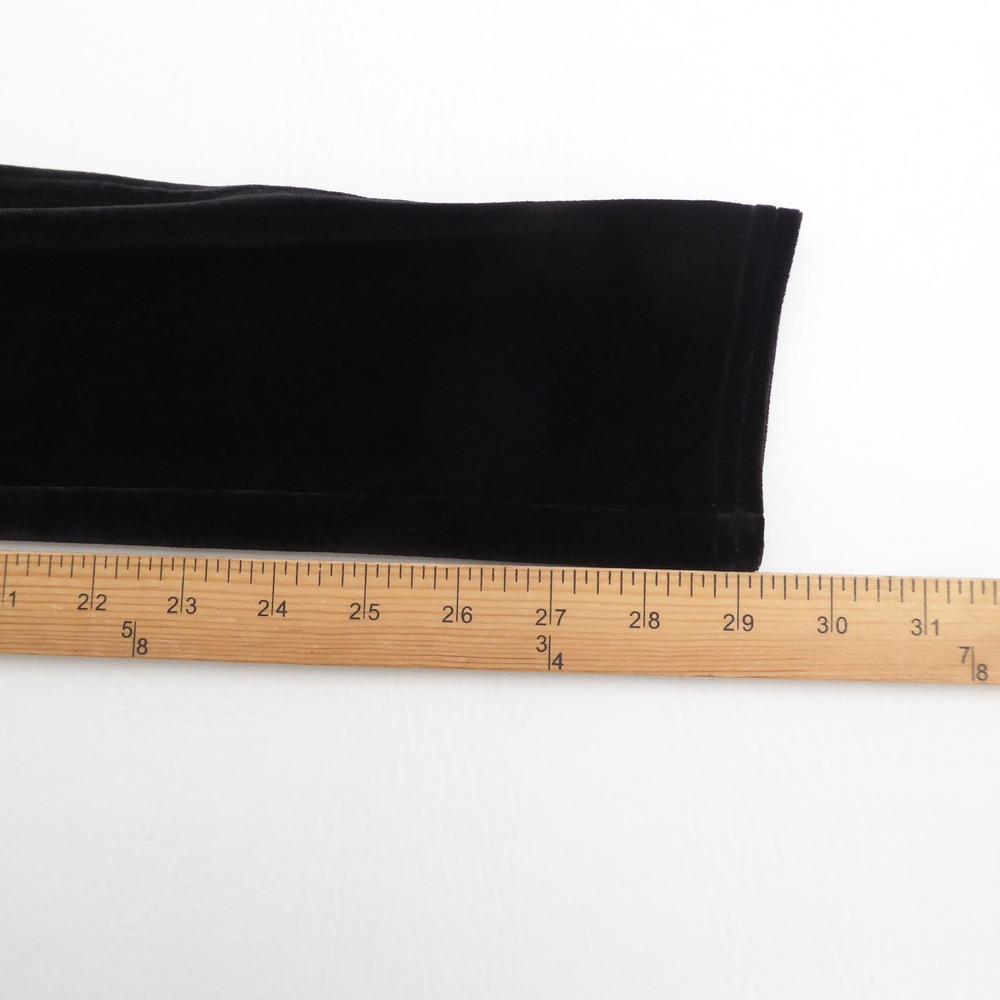 Spanx Women Leggings Black Velvet High Waisted Size Medium - Picture 6 of 9